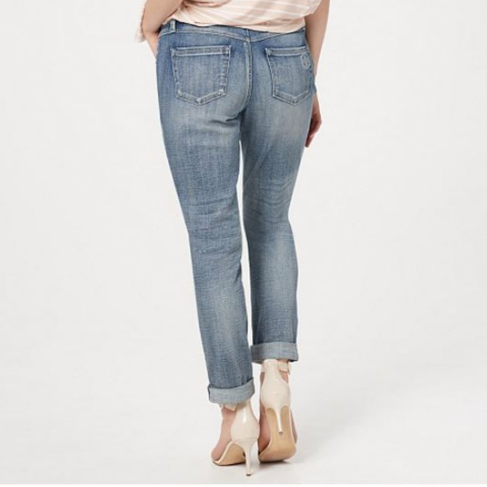 Laurie Felt Regular Classic Denim Boyfriend Jeans - Picture 2 of 3